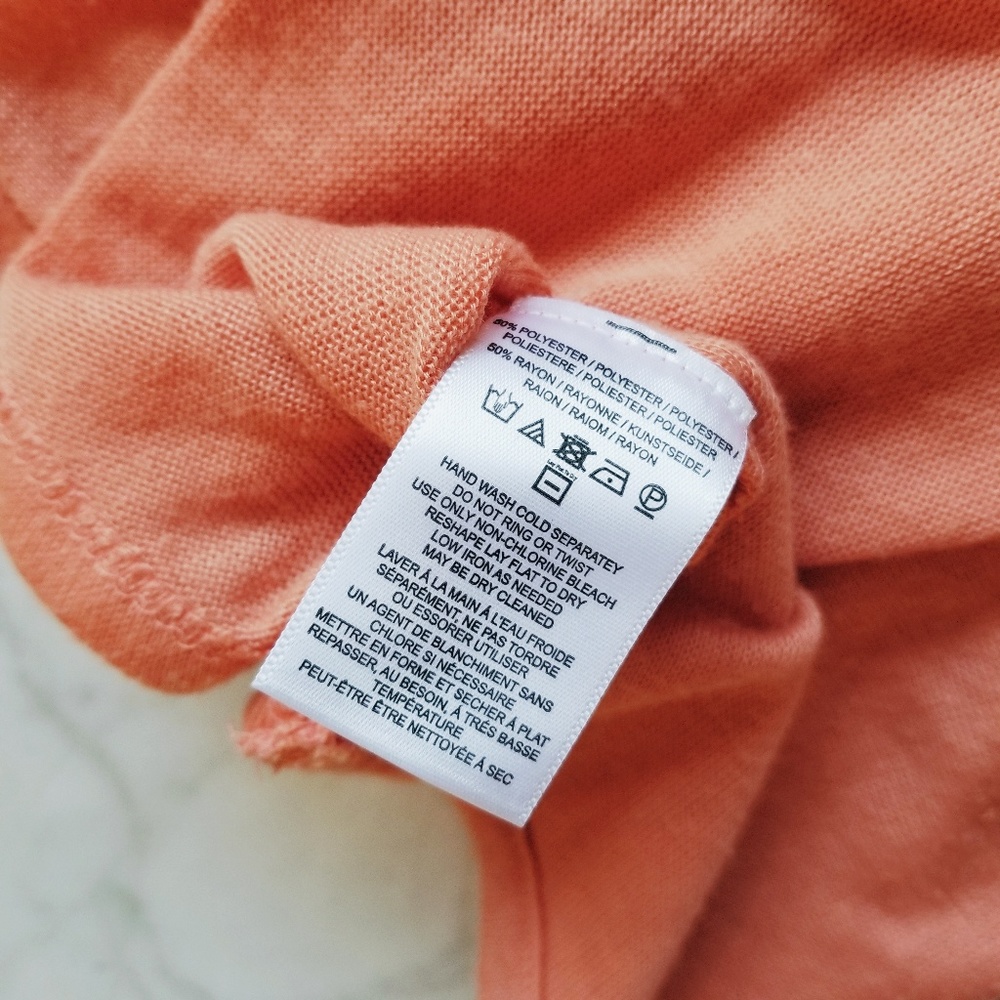 🌿NWT Free People Surplice Tee Coral - XS - Picture 6 of 6